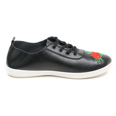 Women's demi-season shoes leather on white background