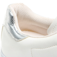 Parts of footwear on a white background.