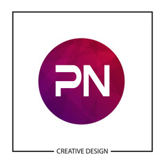 Initial Letter PN Logo Template Design Vector Illustration