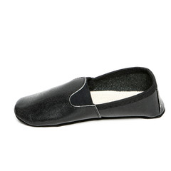 Women's flats shoes leather isolated on white background