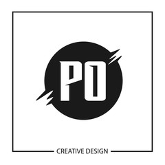 Initial Letter PO Logo Template Design Vector Illustration