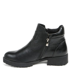 Women's leather platform shoes isolated on white background