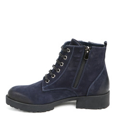 Women's leather platform shoes isolated on white background