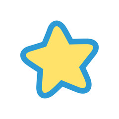 Star icon vector. Classic rank isolated. Trendy flat favorite design. Star web site pictogram, mobile app. Logo illustration
