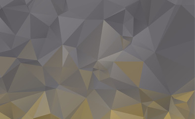 Light Orange vector Low poly crystal background. Polygon design pattern. Low poly illustration, low polygon background.