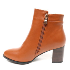 Women's leather platform shoes isolated on white background