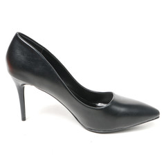 Women's leather platform shoes isolated on white background