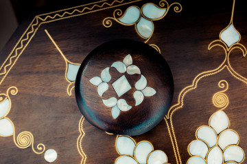 Example of Mother of Pearl inlays on a box