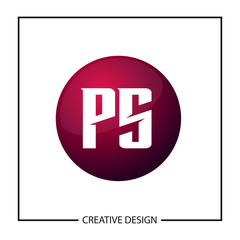 Obraz premium Initial Letter PS Logo Template Design Vector Illustration