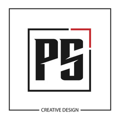 Initial Letter PS Logo Template Design Vector Illustration