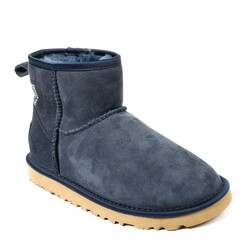 Women's demi-season high boots isolated on white background