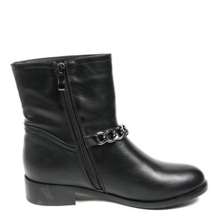 Women's demi-season high boots isolated on white background