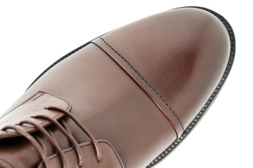 Boots men on white background