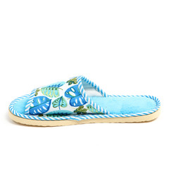 Women's cool slippers for home isolated on white background.