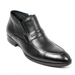 Classic office leathers man shoes isolated on white background.