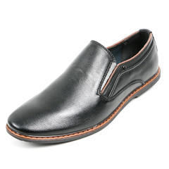 Classic office leathers man shoes isolated on white background.