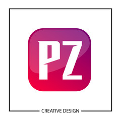 Initial Letter PZ Logo Template Design Vector Illustration
