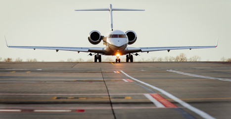Airplane on the runway