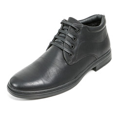 Classic office leathers man shoes isolated on white background.