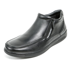 Classic office leathers man shoes isolated on white background.