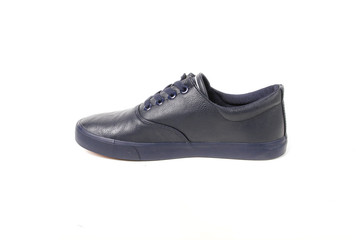 Stylish causal man shoe on white background.