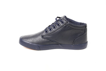 Stylish causal man shoe on white background.