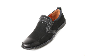 Stylish causal man shoe on white background.