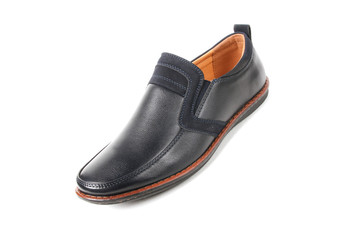Stylish causal man shoe on white background.
