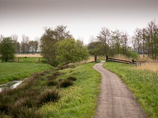 Fototapeta na wymiar Dutch bicycle path