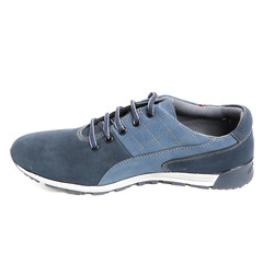 Stylish causal man shoe on white background.
