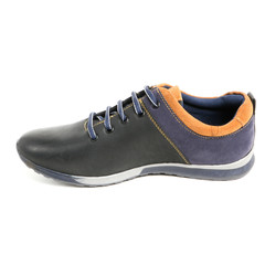Stylish causal man shoe on white background.