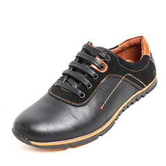 Stylish causal man shoe on white background.