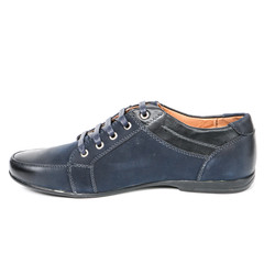 Stylish causal man shoe on white background.