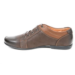 Stylish causal man shoe on white background.