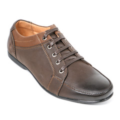 Stylish causal man shoe on white background.