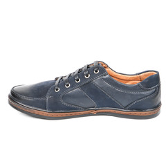Stylish causal man shoe on white background.