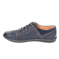 Stylish causal man shoe on white background.
