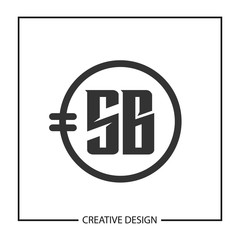 Initial Letter SB Logo Template Design Vector Illustration