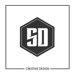 Initial Letter SD Logo Template Design Vector Illustration