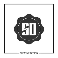 Initial Letter SD Logo Template Design Vector Illustration