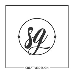 Initial Letter SG Logo Template Design Vector Illustration
