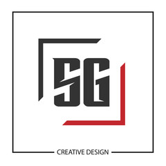 Initial Letter SG Logo Template Design Vector Illustration