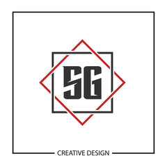 Initial Letter SG Logo Template Design Vector Illustration