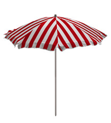 Beach umbrella - Red-white striped