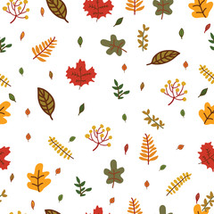 Autumn leave pattern