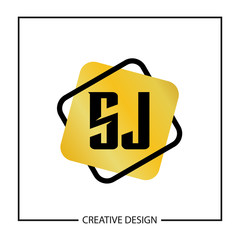 Initial Letter SJ Logo Template Design Vector Illustration