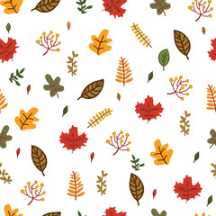 Autumn leave pattern
