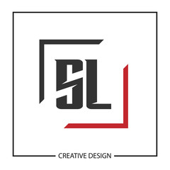 Initial Letter SL Logo Template Design Vector Illustration
