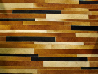 Decorative geometric modern design leather carpet