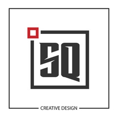 Initial Letter SQ Logo Template Design Vector Illustration